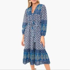 Emerson Fry Indigo Indigo Heirloom Dress India collection size Medium